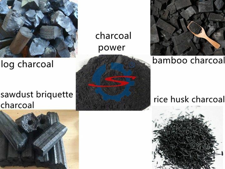 raw materials of charcoal briquette machine