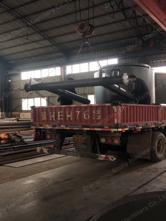 hardwood charcoal machine loading for shipping